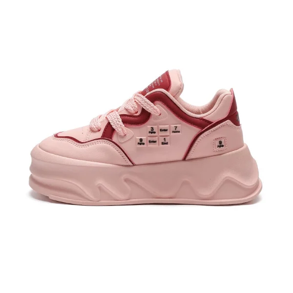 SLNU 3 Slip Resistant Height Increasing Low Top Casual Shoes Women's
