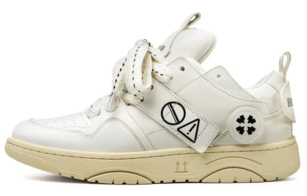 HART DAVIS Rebel II Stylish Skateboarding Shoes Unisex Ecru
