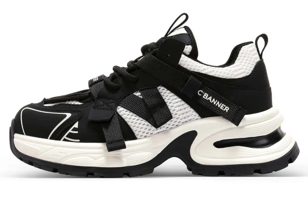 C°BANNER Chunky Sneakers Women's Low-Top Black