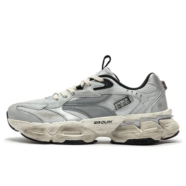 361° Spirit Eye PRO Anti-Slip Wear-Resistant Low-Top Casual Shoes Women's Silver White