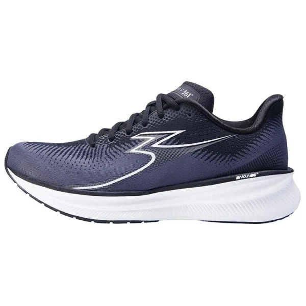 361° Cushioned Wear-Resistant Breathable Low-Top Training Running Shoes Men's Black Blue