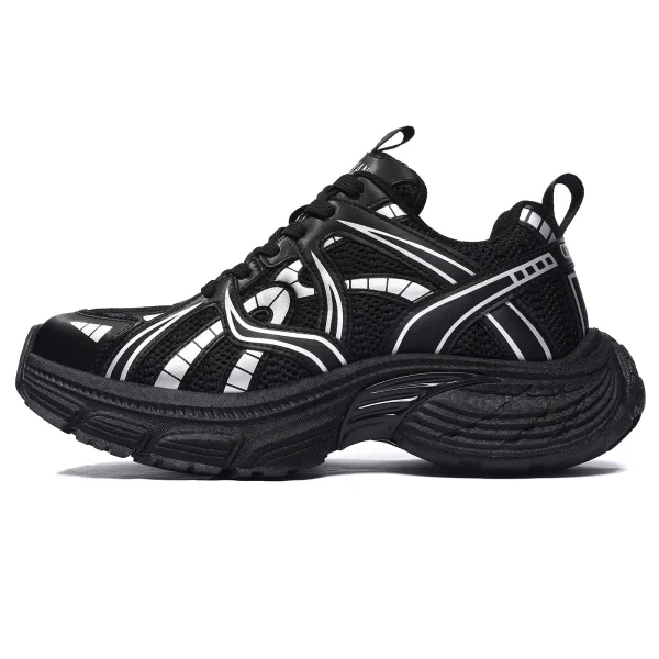 CEDAR HAN Chunky Sneakers Unisex Low-Top Black
