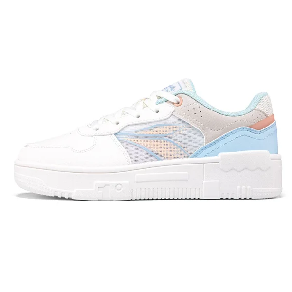 361° Life Collection Lightweight And Breathable Low-Top Skateboard Shoes Women's White Blue
