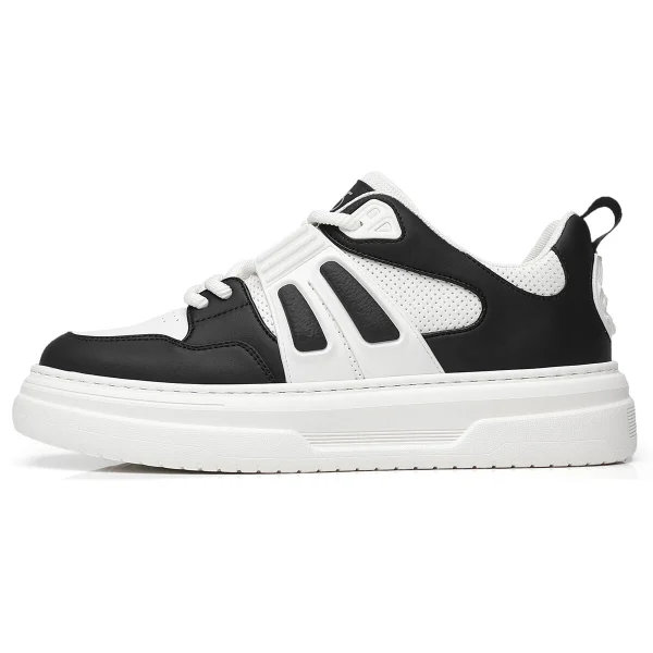 15 MINS Durable Lightweight And Breathable Low-Top Skateboard Shoes Men's White Black