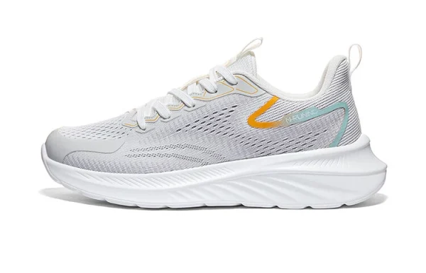 Warrior Anti-Slip And Wear-Resistant Breathable Low-Top Casual Shoes Men's White Gray