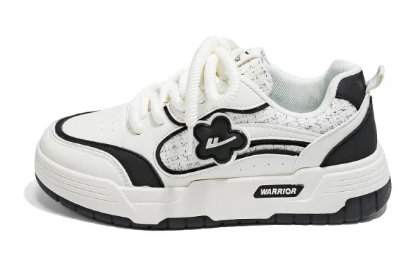 WARRIOR Skateboard Shoes Women's Low-Top Black
