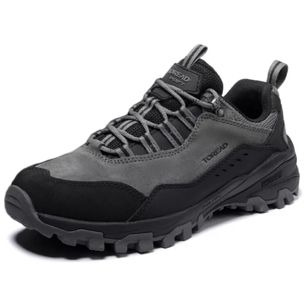 TOREAD Anti-Slip Wear-Resistant Low-Top Trekking Shoes Women's Gray Black