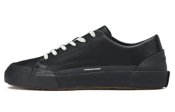 URBANHOOD 5050 Series Anti-Slip Wear-Resistant Low-Top Skateboard Shoes Smoke Pine Black