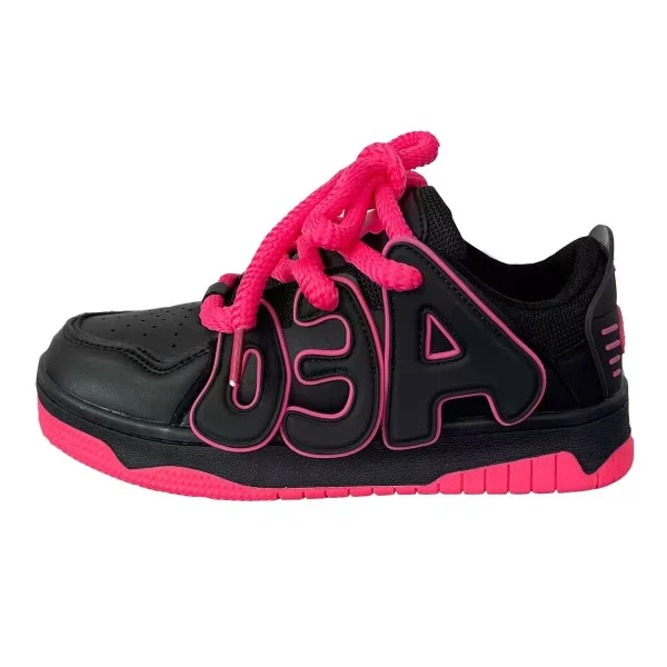 QITUMAUL Breathable Lightweight Height Increasing Low-Top Fashion Casual Puffy Shoes Women's