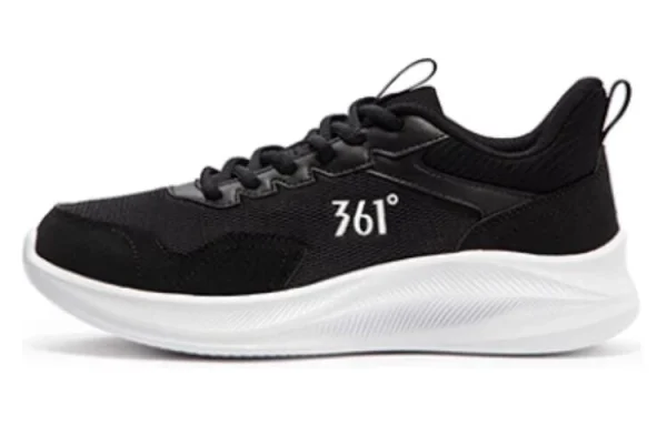 361° Anti-Slip Wear-Resistant Low-Top Running Shoes Women's Black White