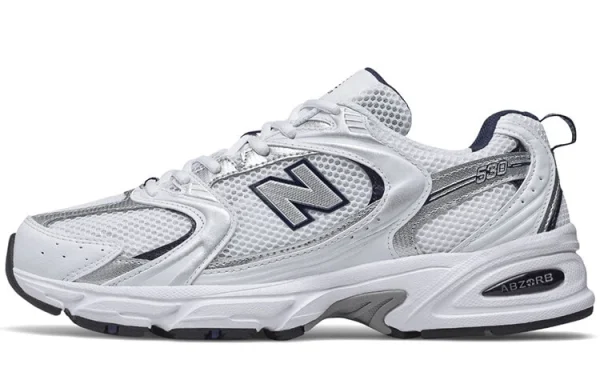 New Balance NB 530 经典复古 轻松脚感 细节精致 低帮 跑步鞋 男女同款 白银色 D宽 / Кроссовки New Balance NB 530 d MR530SG