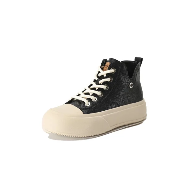 【dme】 Anti-Slip Wear-Resistant High-Top Skateboard Shoes Women's Black
