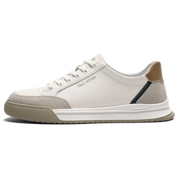 VOLO Durable Breathable Low-Top Skateboard Shoes Men's White