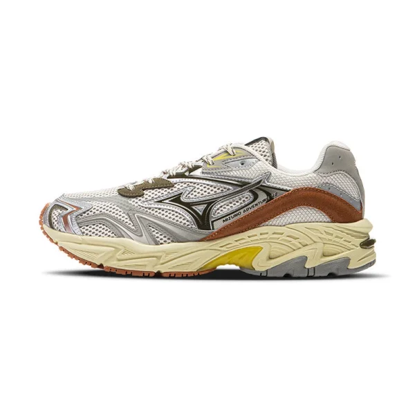 Mizuno ADVENTURE Durable Breathable Low Top Chunky Sneakers Unisex Silver Brown